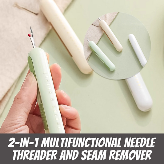 2-In-1 Multifunctional Needle Threader And Seam Remover