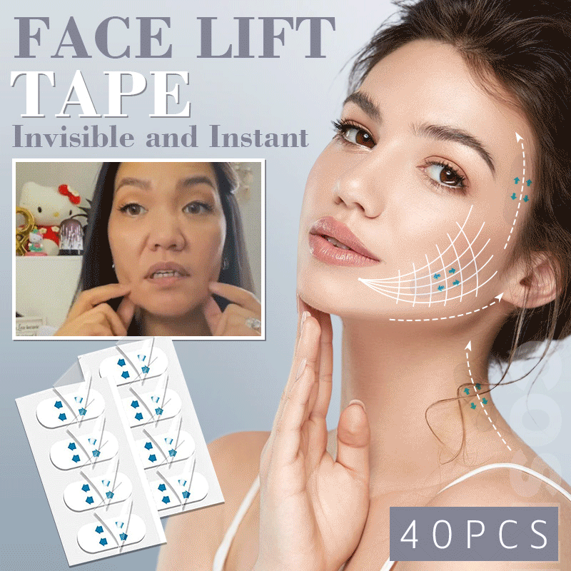 Invisible and Instant Face Lift Tape