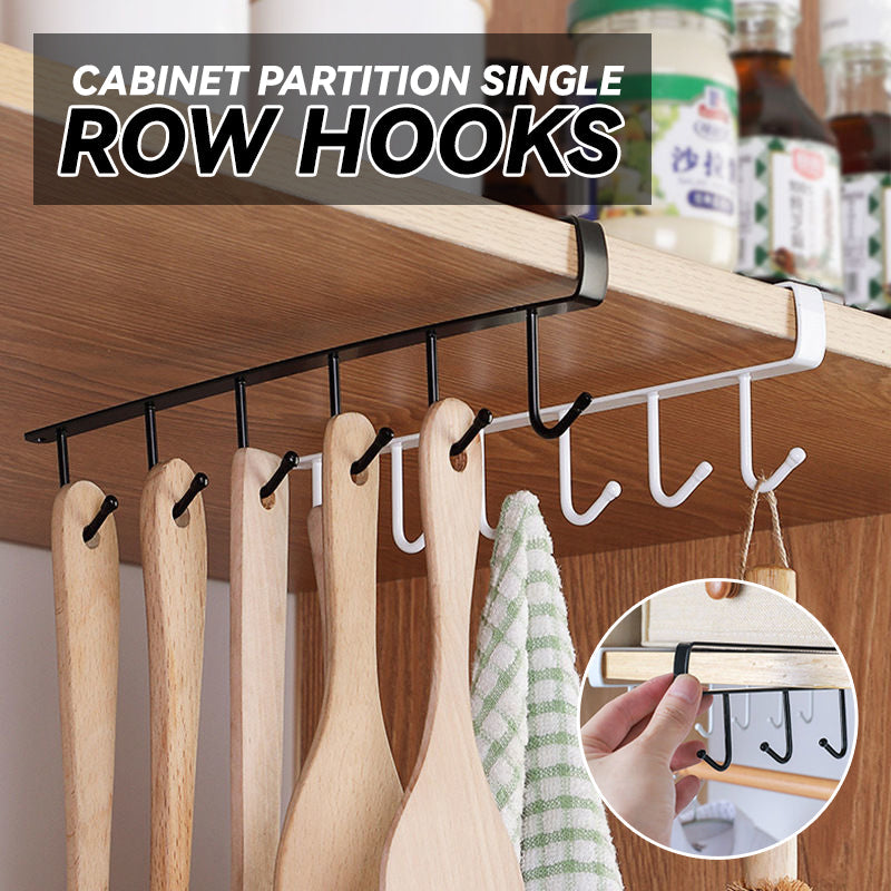 Cabinet Partition Single Row Hooks