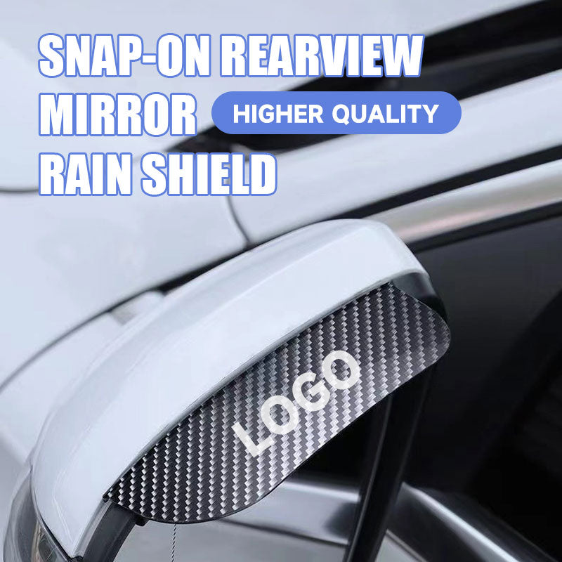 Snap-On Rearview Mirror Rain Shield（1 pair）