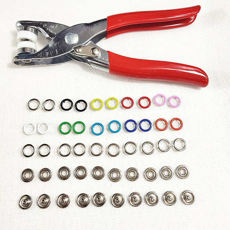 9.5MM Five-claw Button + Hand Press Pliers Set