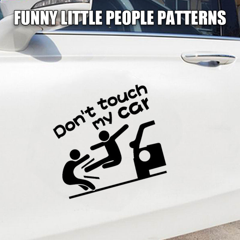 "Don't Touch My Car" Personalized Reflective Car Sticker