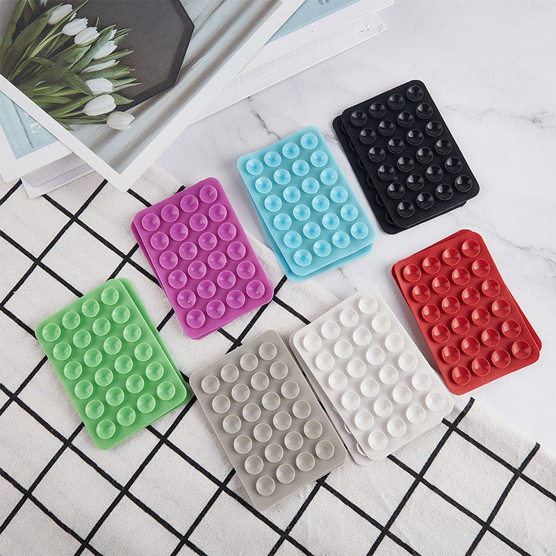 24 Square Mobile Phone Silicone Suction Cups（10pcs)