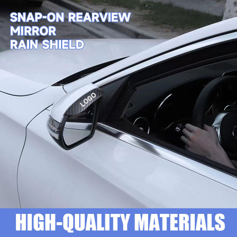 Snap-On Rearview Mirror Rain Shield（1 pair）