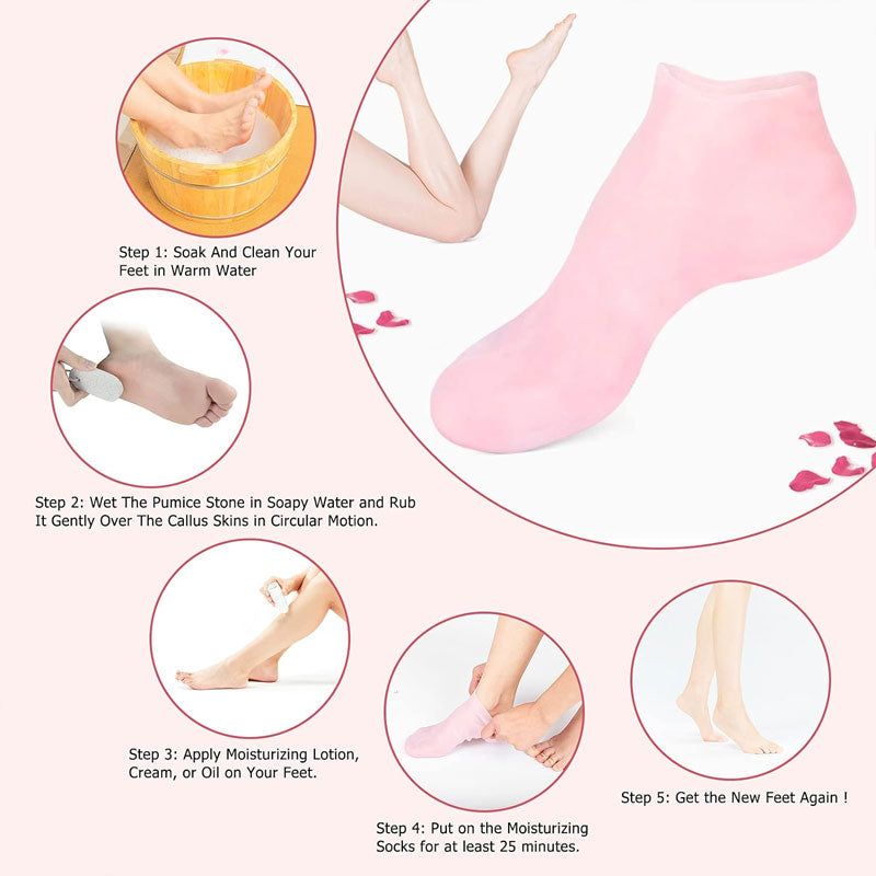 Exfoliating Silicone Beach Socks-Rejuvenate your feet! 👣💕