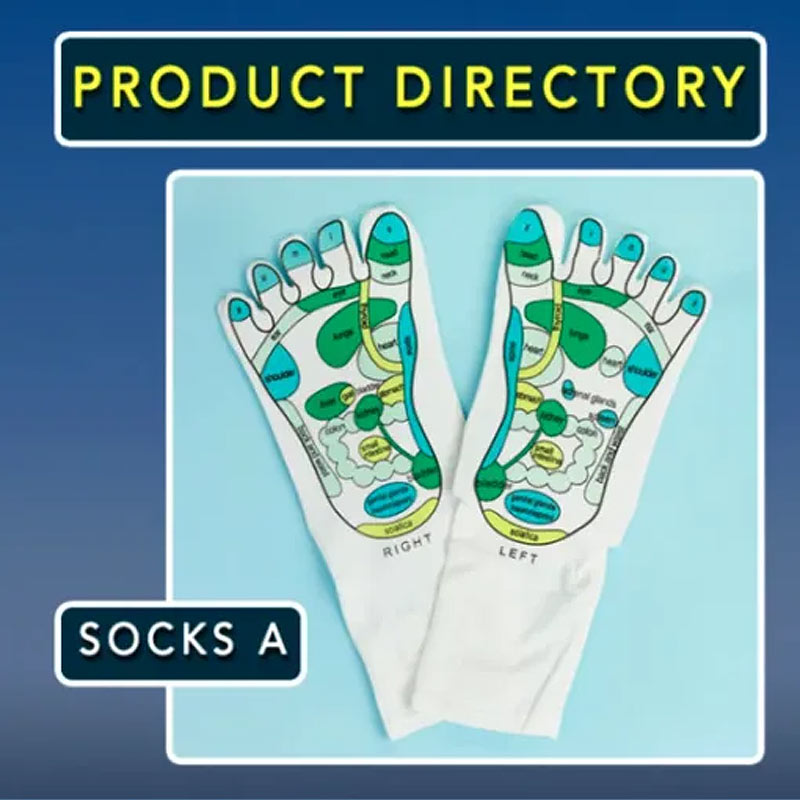 Acupoint Map Foot Massage Socks