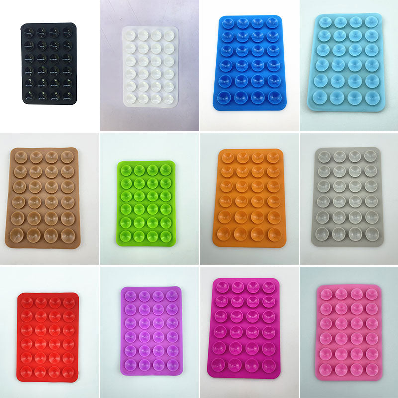 24 Square Mobile Phone Silicone Suction Cups（10pcs)